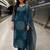 women printed regular  cotton kurta with trousers & with dupatta
