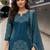 women printed regular  cotton kurta with trousers & with dupatta