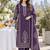 women ethnic motifs printed regular  cotton kurta with trousers & with dupatta
