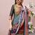 women ethnic motifs printed regular chanderi cotton kurta with trousers & with dupatta