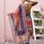 women ethnic motifs printed regular chanderi cotton kurta with trousers & with dupatta