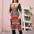 women ethnic motifs printed regular chanderi cotton kurta with trousers & with dupatta