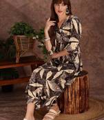 women ethnic motifs printed regular kurta with palazzos