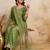 women embroidered regular kurta with palazzos & with dupatta