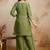 women embroidered regular kurta with palazzos & with dupatta
