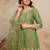 women embroidered regular kurta with palazzos & with dupatta