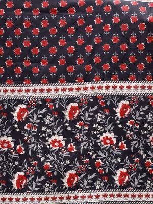 women floral printed regular  cotton kurta with trousers & with dupatta 3