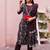 women floral printed regular  cotton kurta with trousers & with dupatta