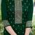 embroidered sequinned straight kurta with trousers & dupatta