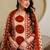 women printed mirror work  cotton kurta with trousers & with dupatta