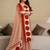 women printed mirror work  cotton kurta with trousers & with dupatta