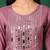 yoke design mirror work  silk a-line kurta with trousers & dupatta