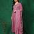 yoke design mirror work  silk a-line kurta with trousers & dupatta