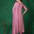 yoke design mirror work  silk a-line kurta with trousers & dupatta