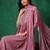 yoke design mirror work  silk a-line kurta with trousers & dupatta