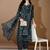 women floral printed regular thread work kurta with patiala & with dupatta
