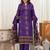 women ethnic motifs printed regular  cotton kurta with palazzos & with dupatta