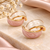 Cascading leaf design, pearl top stud, long dangle style, anti-tarnish jewellery