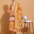 women floral printed  cotton kurta with trousers & with dupatta