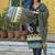 women floral printed sequinned  cotton kurta with trousers & with dupatta