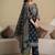 women ethnic motifs embroidered beads and stones  cotton kurta with palazzos & with dupatta