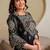 women ethnic motifs embroidered beads and stones  cotton kurta with palazzos & with dupatta