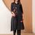 women floral printed patchwork  cotton kurta with trousers