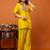 women floral embroidered regular thread work kurta with palazzos