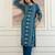 women bandhani printed  cotton kurta with trousers & with dupatta