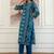 women bandhani printed  cotton kurta with trousers & with dupatta