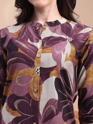 women floral printed regular kurta with palazzos 5