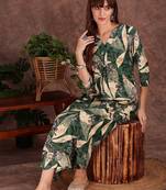 women ethnic motifs printed regular kurta with palazzos