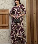 women ethnic motifs printed regular kurta with palazzos