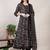 women floral printed empire kurta with trousers & with dupatta