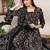 women floral printed empire kurta with trousers & with dupatta