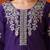 women floral embroidered regular thread work chanderi cotton kurta with trousers & with dupatta