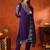 women floral embroidered regular thread work chanderi cotton kurta with trousers & with dupatta