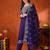 women floral embroidered regular thread work chanderi cotton kurta with trousers & with dupatta