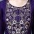 embroidered round neck zari chanderi silk kurta with trousers & dupatta