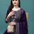 embroidered round neck zari chanderi silk kurta with trousers & dupatta