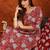 women floral printed  cotton a-line kurta with trouser & dupatta
