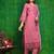 women floral solid kurta with trouser & dupatta