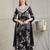 women floral embroidered pleated kurta & trousers with dupatta