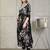 women floral embroidered pleated kurta & trousers with dupatta