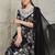 women floral embroidered pleated kurta & trousers with dupatta