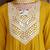 embroidered notch neck mirror work with kurta with trousers & dupatta