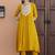 embroidered notch neck mirror work with kurta with trousers & dupatta