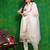 women embroidered thread work chanderi silk kurta with trousers & dupatta