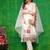 women embroidered thread work chanderi silk kurta with trousers & dupatta