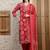 women bandhani embroidered regular thread work  cotton kurta with trousers & with dupatta